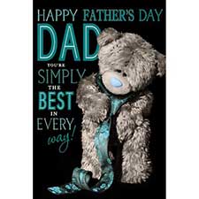 Best Dad Me to You Bear Father Day Card Image Preview